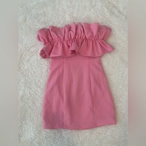 DO+BE strapless pink dress